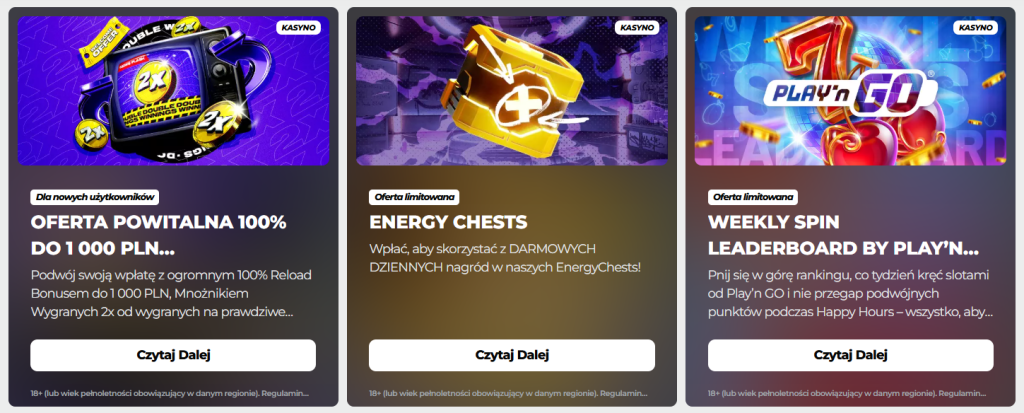 Bonusy Energy Casino