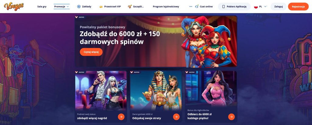 V.Vegas bonusy i promocje