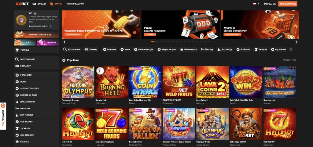 GGbet casino recenzja
