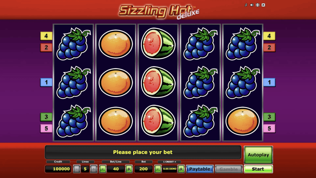 Sizzling Hot Deluxe demo