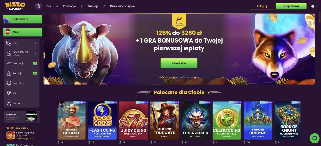 Bizzo Casino recenzja