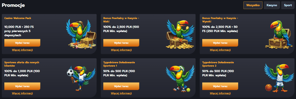 Promocje Flappy Casino