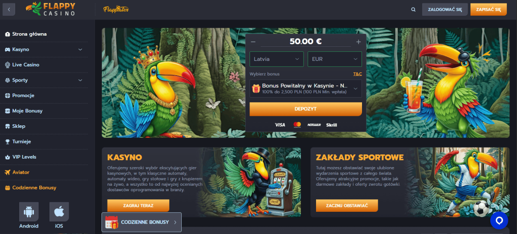 Flappy strona główna
