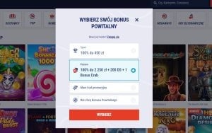 Wybierz jeden z bonusów
