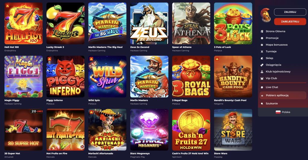 Casino Slota - gier kasynowych