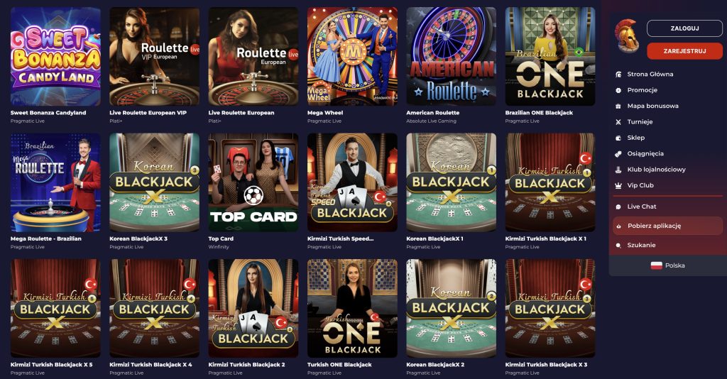Casino Slota - gry kasynowe na żywo