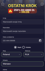 Wpisz swoje dane - 