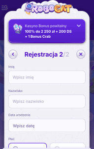 Ukończ rejestrację.