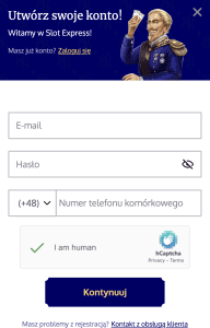 Ustal dane logowania - 