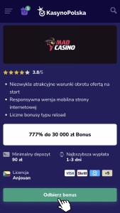 Odwiedź stronę MadCasino