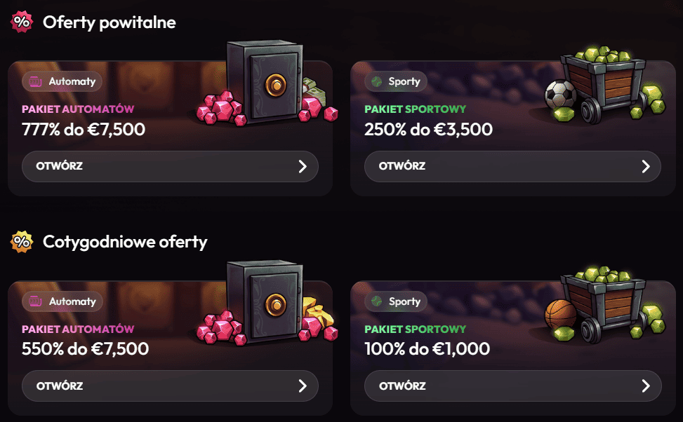 Bonusy MadCasino