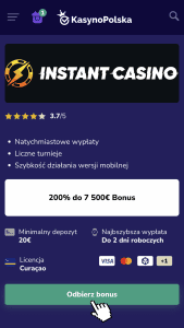 Przejdź na stronę Instant Casino