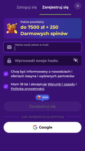 Wprowadź e-mail i hasło