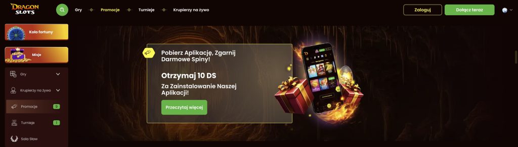 DragonSlots bonus bez depozytu
