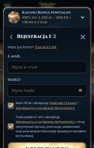 Ustal dane logowania  - 