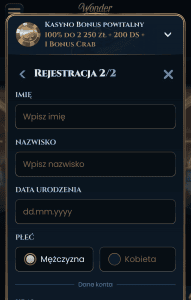 Podaj szczegółowe dane - 