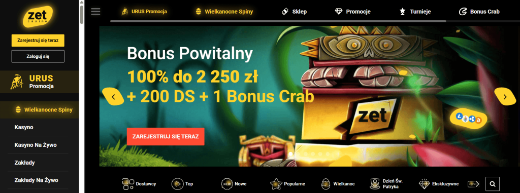 Zet Casino strona główna