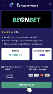 Odwiedź stronę kasyna BeonBet