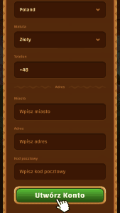 Wprowadź dane osobowe i graj