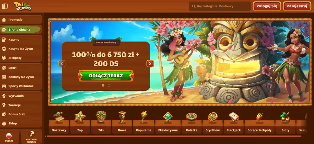 Tiki Casino strona główna