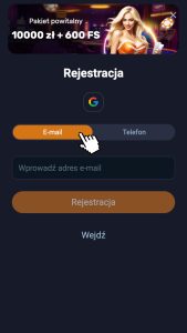Wybierz formę rejestracji