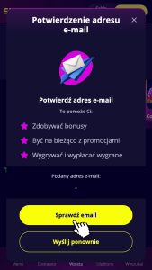 Potwierdź rejestrację