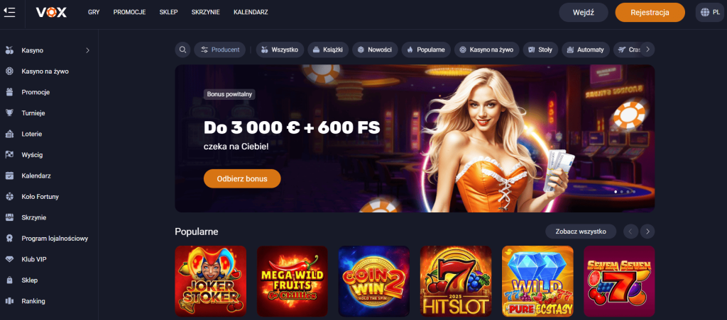 Vox Casino Strona Główna