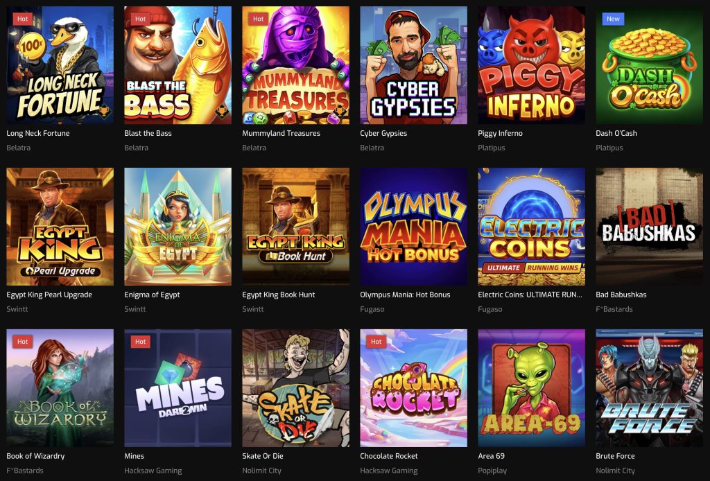 Hugo casino - gry slotowe