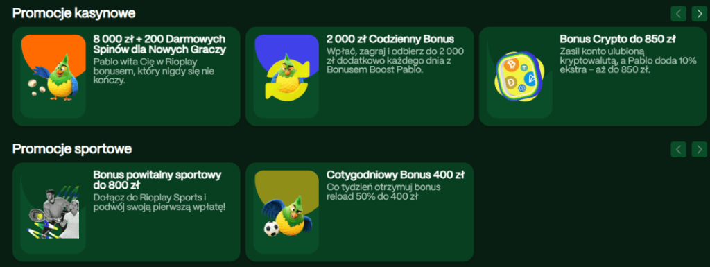 Bonusy RioPlay