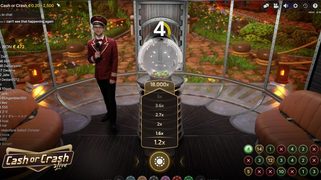 Cash or Crash Live demo