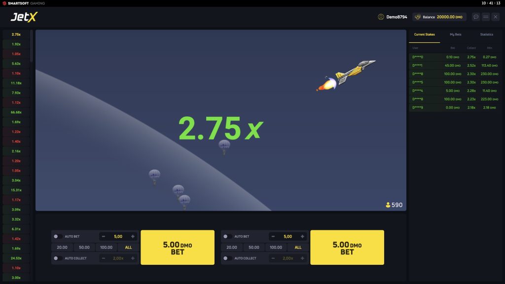 JetX demo