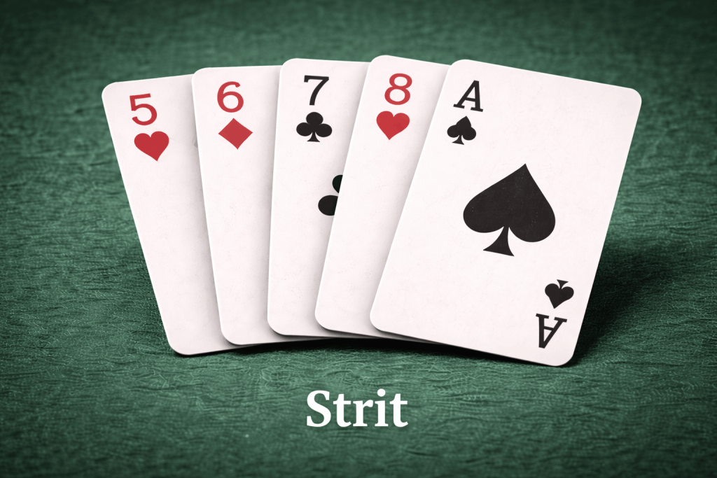 Strit w pokerze