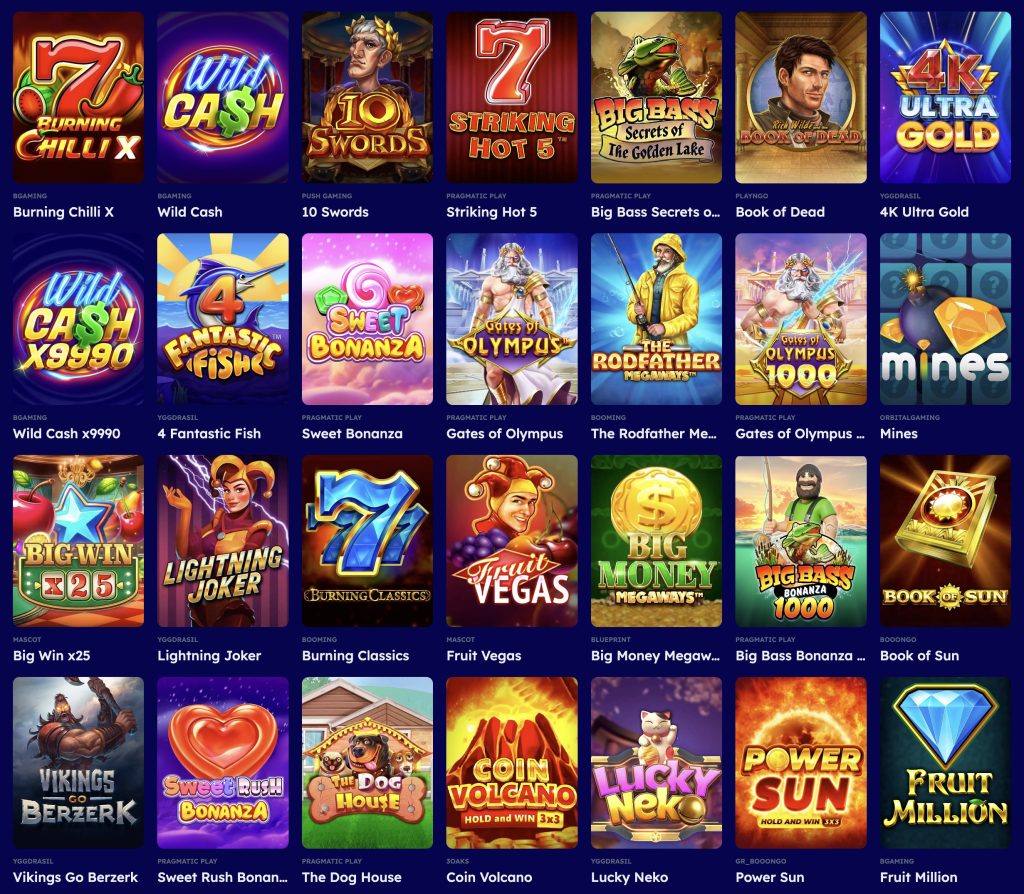 Vegasnova Casino - popularne gry slotowe