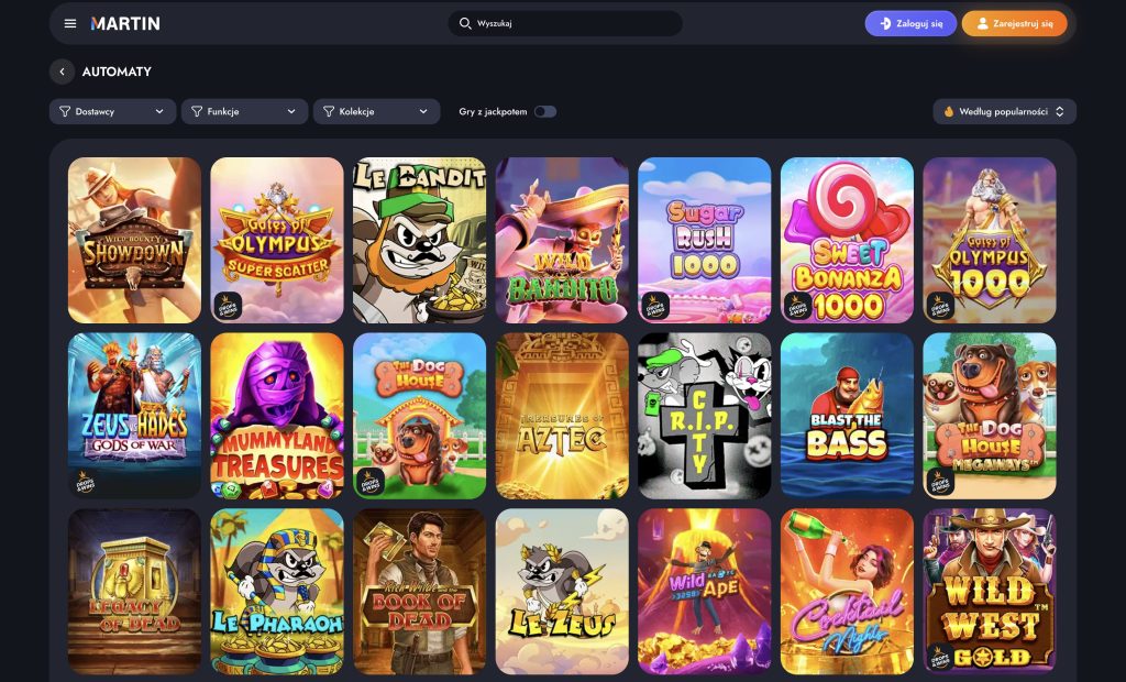 Martin Casino - Sloty online