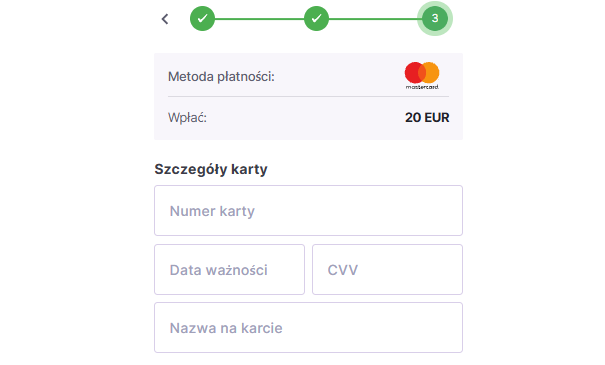 Wpłata Mastercard